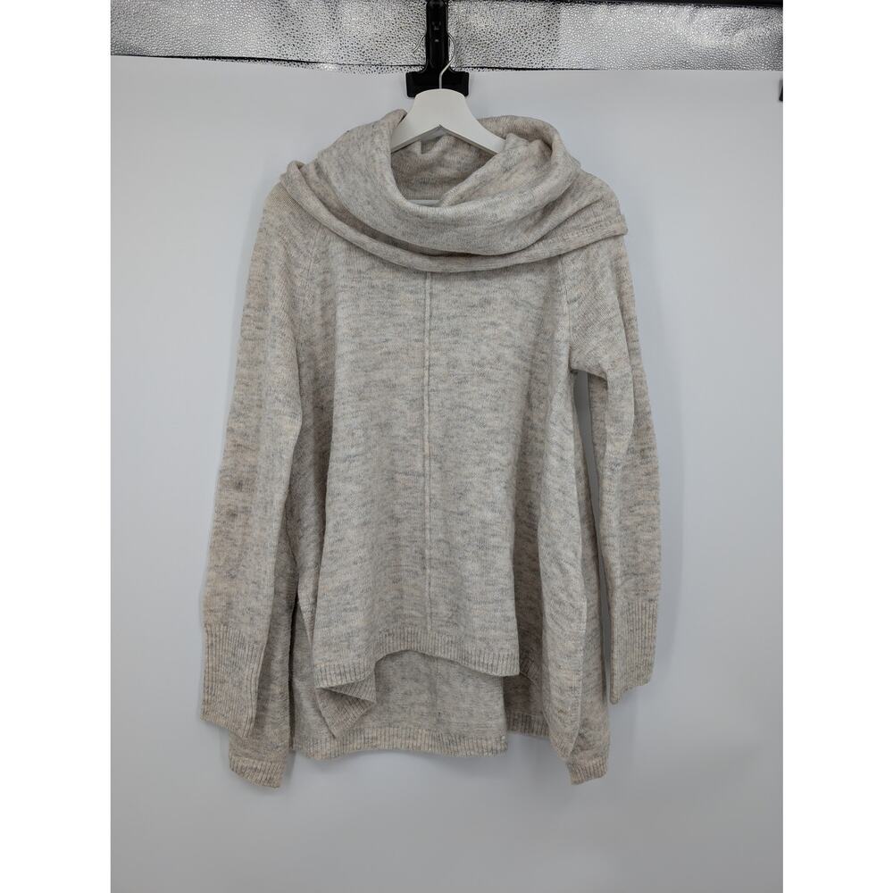 For Thee Cowl Neck Sweater Long Sleeve Women's Large Lagenlook Cold Weather **